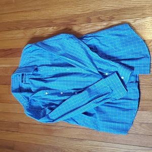 Long sleeve blue button up